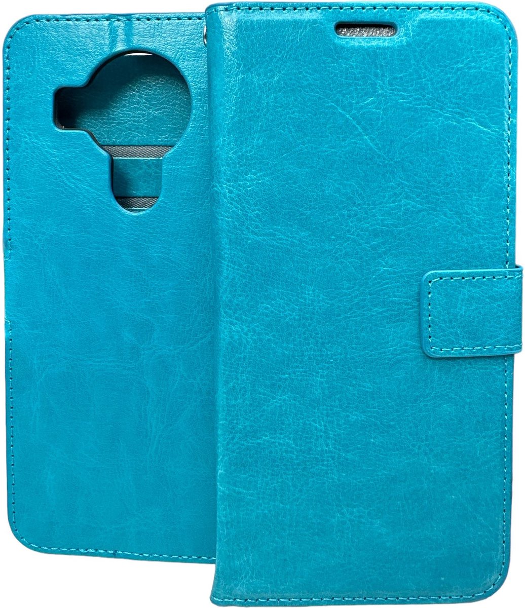 Portemonnee Book Case Hoesje Geschikt voor: Nokia 5.4 - turquoise