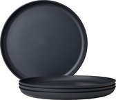 Assiette plate Mepal Silueta – 4 pièces – Assiettes plates – Nordique noir