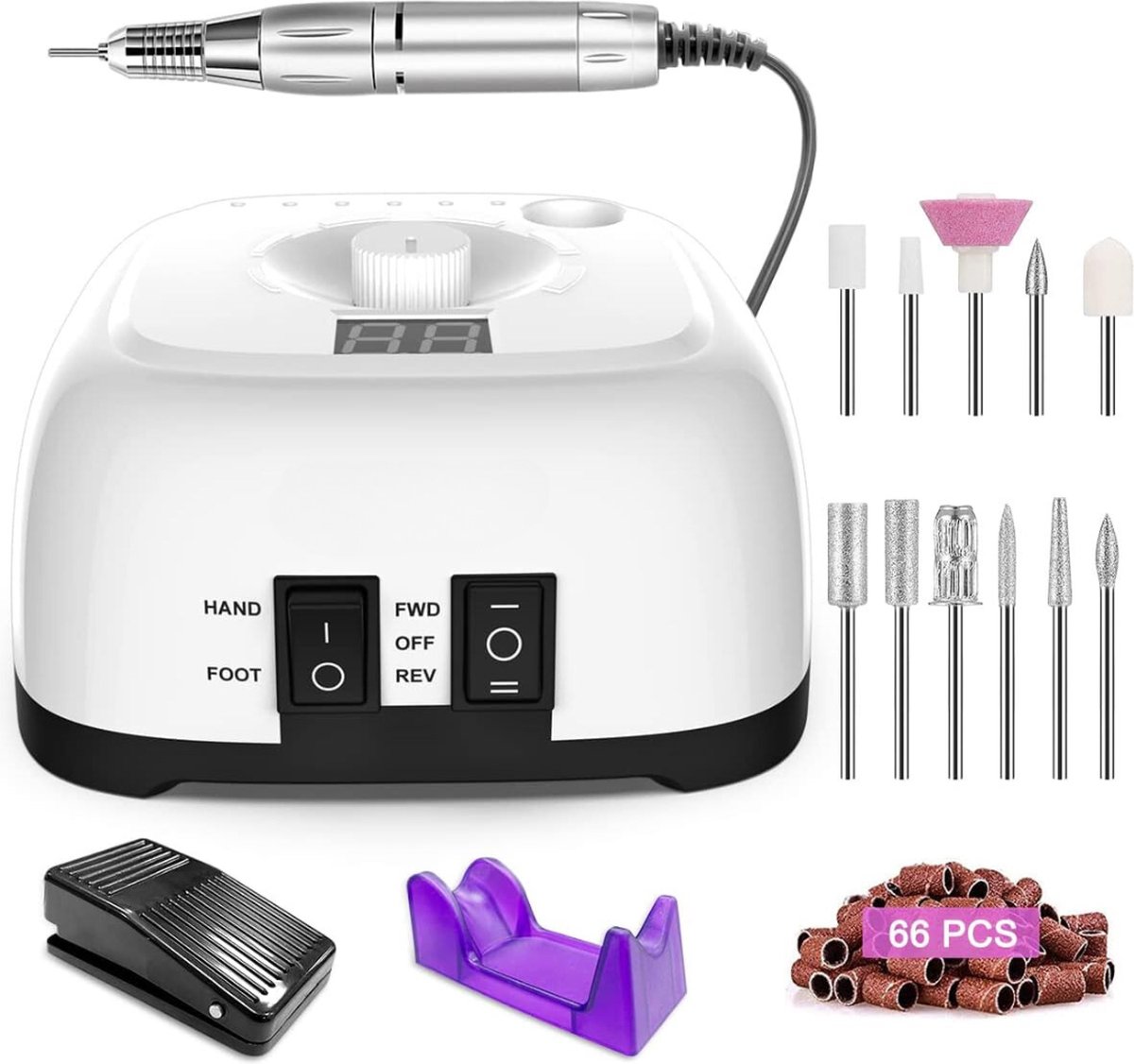 Goedkoopste Elektrische Nagelvijl - Nagelfrees - Electric Nail File - Manicureset - Manicure. Pedicure - Nagelvijl - Nagelboor