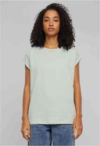 Urban Classics - Extended Shoulder Dames T-shirt - L - Mintgroen