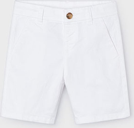 Jongens short twill chino - Wit