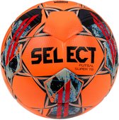 Select Futsal Super Tb V22 Voetbal - Oranje / Fluo Groen | Maat: SZ. FUTSAL