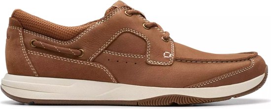 Clarks Sailview Lace - heren veterschoen - bruin - maat 42 (EU) 8 (UK)