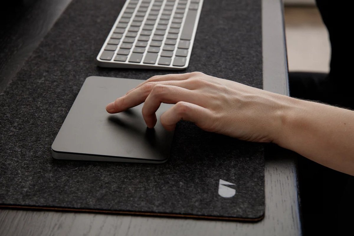 Oakywood Felt & Cork Desk Mat Anthracite - Medium 30 x 62 cm - Luxe Bureau Onderlegger van Wolvilt & Kurk — cadeau in Wonen & Interieur - foto 6