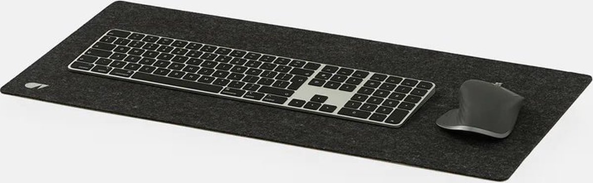 Oakywood Felt & Cork Desk Mat Anthracite - Medium 30 x 62 cm - Luxe Bureau Onderlegger van Wolvilt & Kurk — cadeau in Wonen & Interieur - foto 2