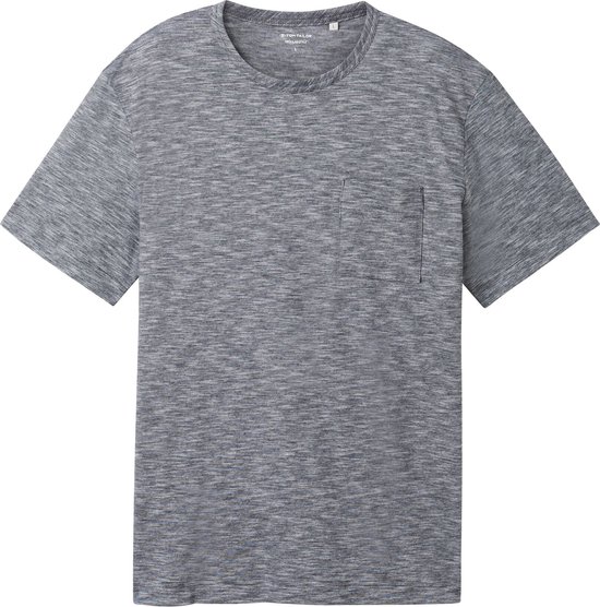 TOM TAILOR basic t-shirt with pocket Heren T-shirt - Maat M