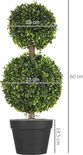 UISEBRT Kunstboom, kunstplanten, 60 cm, uv-bestendige kunstplant in pot