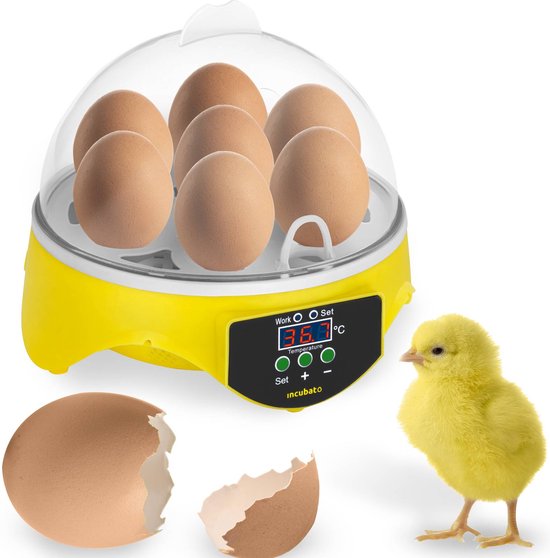 Incubato Broedmachine - 7 eieren - inclusief staaflamp