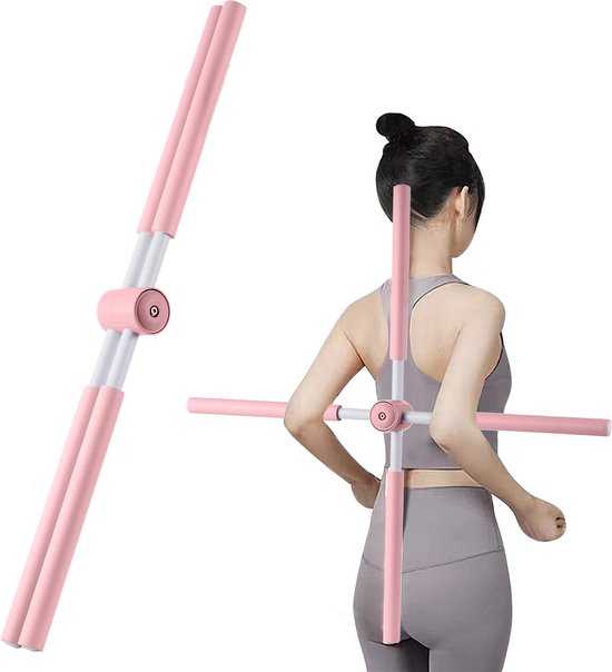Yoga Ligament Stretching Bælte Hamstring Ben Stretch Strap til fleksibilitet Dansetræning Pink