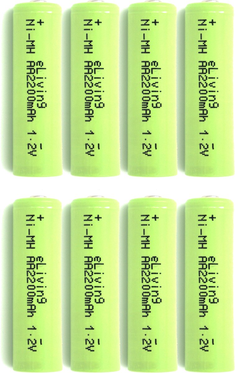 Oplaadbare AAA batterijen (HR3) - 1.2V 500mAh - 8 stuks voordeelpack