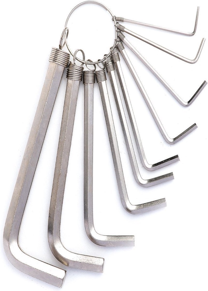 Deli Tools Inbussleutelset 1,5-10 mm, EDL3100