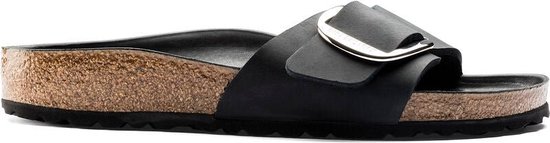 Birkenstock Madrid Big Buckle - sandale pour femme - noir - taille 43 (EU) 9 (UK)