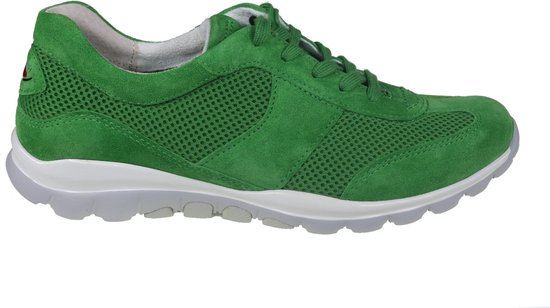 Gabor rollingsoft sensitive 46.966.44 - dames rollende wandelsneaker - groen - maat 37.5 (EU) 4.5 (UK)