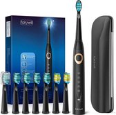 Elektrische Tandenborstel - 8 Opzetborstels - 2min Smart Timer - Batterijduur Tot 30 dagen - Reis Etui - Zwart