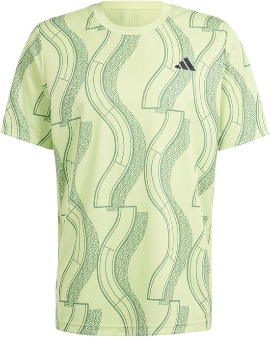 T-shirt Adidas Club Graph Manche Courte Vert XL Homme