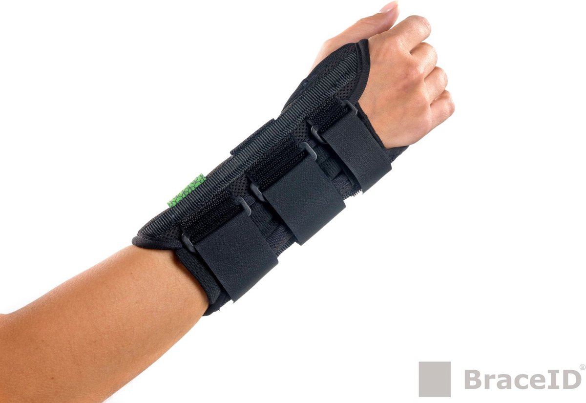 BraceID D-Ring Polsbrace - Long - Carpaal Tunnel Syndroom - Rechts - L