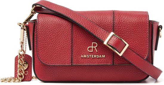 dR Amsterdam Hand / Schoudertas - Mint - Tango Red