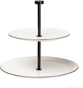 ASA SELECTION A Table Ligne Noire Etagère tweelaags h: 23,5 cm Bovenste bord: 21 cm / Onderste bord: 26,5 cm