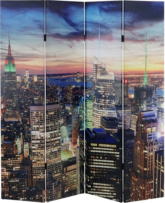LED-scherm scheidingswand New York, timer, netvoeding 180x160cm, 28 LED's