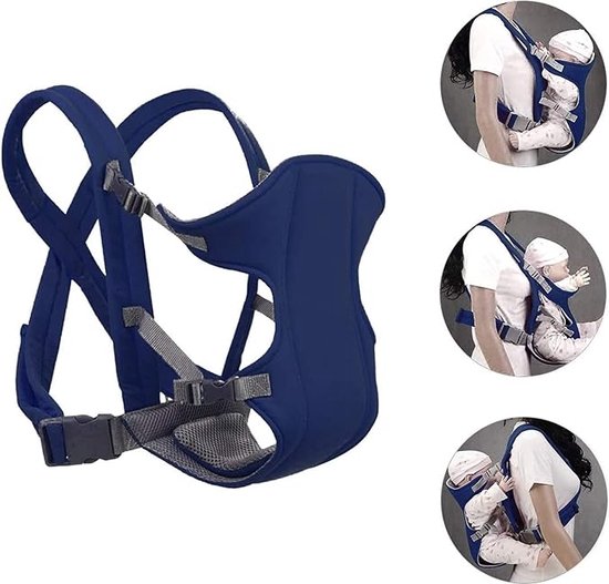 DTC Draagzak 4-In-1 Baby Carrier - Ergonomische Draagzakken Voor Peuters Rugzak Schouderdraagzak Voor Babys Verstelbare Voor En Achterkant Draag Voor Pasgeboren 3 Maanden Tot 3 Jaar 3 20kg Grijs