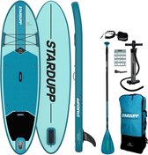 Stardupp Level SUP - Opblaasbaar SUP Board – 300x81cm - 150 kg- Blauw