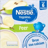 Nestlé Yogolino Peer Babytoetje - Babyvoeding Tussendoortjes 6+ maanden - 6 stuks 4x100g