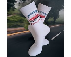 Auto Rijbewijs gehaald – Geslaagd Rijbewijs - Gefeliciteerd - Verrassing voor geslaagde rijbewijs – Gift – Grappig cadeautje voor rijbewijs - Cadeau voor autorijbewijs – Kado – Sokken - Autorijbewijs geslaagd – Geschenk sokken – LuckyDay Socks – Maat