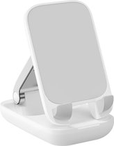 Baseus Verstelbare Telefoonstandaard Wit - Seashell Series