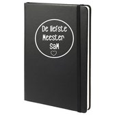 Notitieboek met naam en quote 'De Liefste Meester', lederlook kaft, B5 formaat, gelinieerd, 240 pagina's