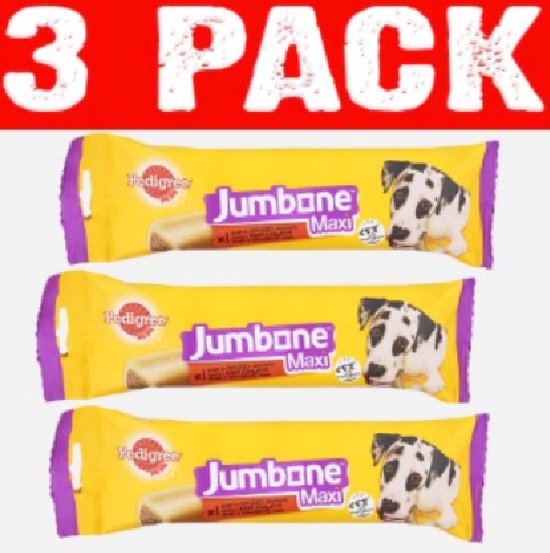 Foto: Pedigree jumbone maxi 180 gr 1 stuk honden snacks kauwbot hondensnacks gedroogd rund kauwstaaf