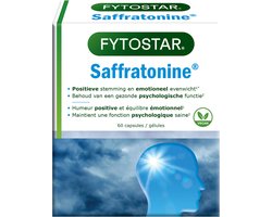 Fytostar Saffratonine – Voor positieve instelling – Voedingssupplement bij stress of negatieve gevoelens – 60 capsules