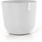 Ecopots Oslo 55 - Pure White - Ø55 x H48,5 cm - Pot de fleur / cache-pot rond blanc