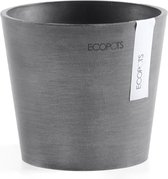 Ecopots Amsterdam 13 - Gris - Ø13 x H11,4 cm - Pot de fleur / cache-pot rond gris