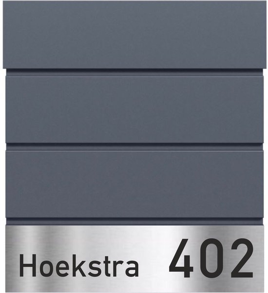 Nambo Brievenbus Antraciet Brievenbus rvs naambordje met naam en huisnummer bol Nambo Brievenbus Antraciet Brievenbus rvs naambordje met naam en huisnummer bol