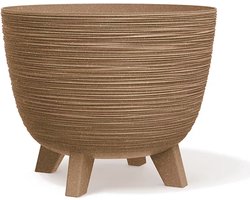 Prosperplast Furu Eco Wood-Naturo - Bloempot met pootjes / Plantenbak - UV-bestendig ⌀ 290mm