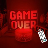 APO Electronics® - Game Over RGB Lamp - Met Afstandsbediening - Multicolor - Crack Light