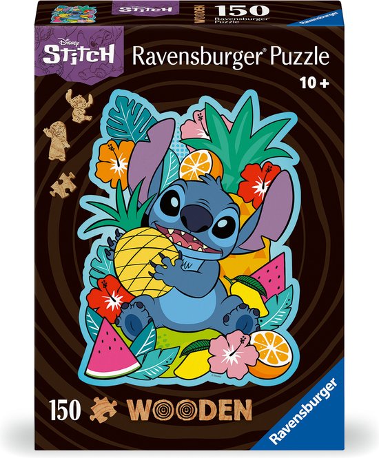 Ravensburger houten puzzel Disney Stitch - Legpuzzel - 150 stukjes | bol