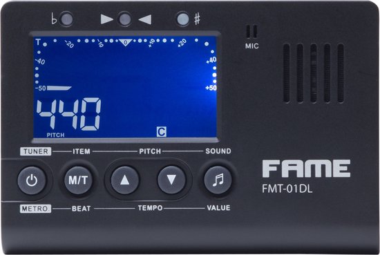 Foto: Fame fmt 01dl tuner metronoom stemapparaat met metronoom