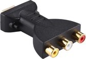 Finnacle - "Vergulde HDMI-Male naar 3x RCA-Video-Audio-Adapter AV-Component-Converter voor DVD-Projector"