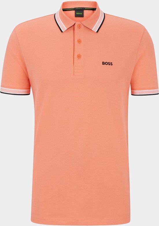 BOSS Green Polo korte mouw Oranje Paddy 10241663 01 50469055/649