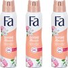 Fa Divine Moments Deodorant Spray 150ml - Voordeelverpakking 3 stuks