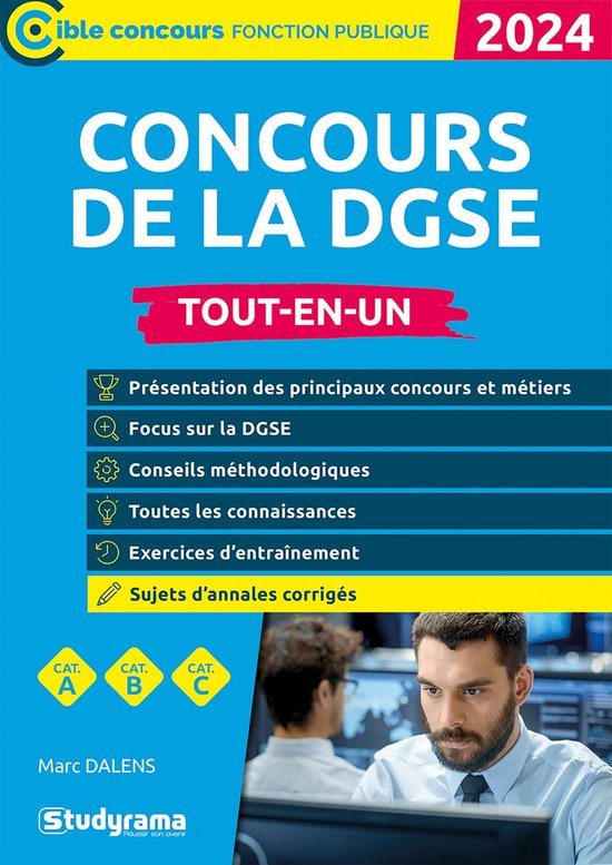 Concours de la DGSE Toutenun Catégories A, B et C Édition 2024