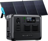 BLUETTI Kit de 403Wh/600W Station Électrique Portable AC60 avec 1 Panneau solaire 200W PV200, LiFePO4 Batterie de Secours avec 2 Sorties 600W CA, IP65 Étanche, Panne de courant, Camping, Balcon