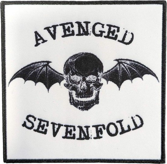 Avenged Sevenfold - Classic Deathbat Negative Patch - Wit