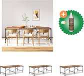 vidaXL Eettafel 240 cm massief gerecycled hout - Tafel - Inclusief Houtreiniger en verfrisser