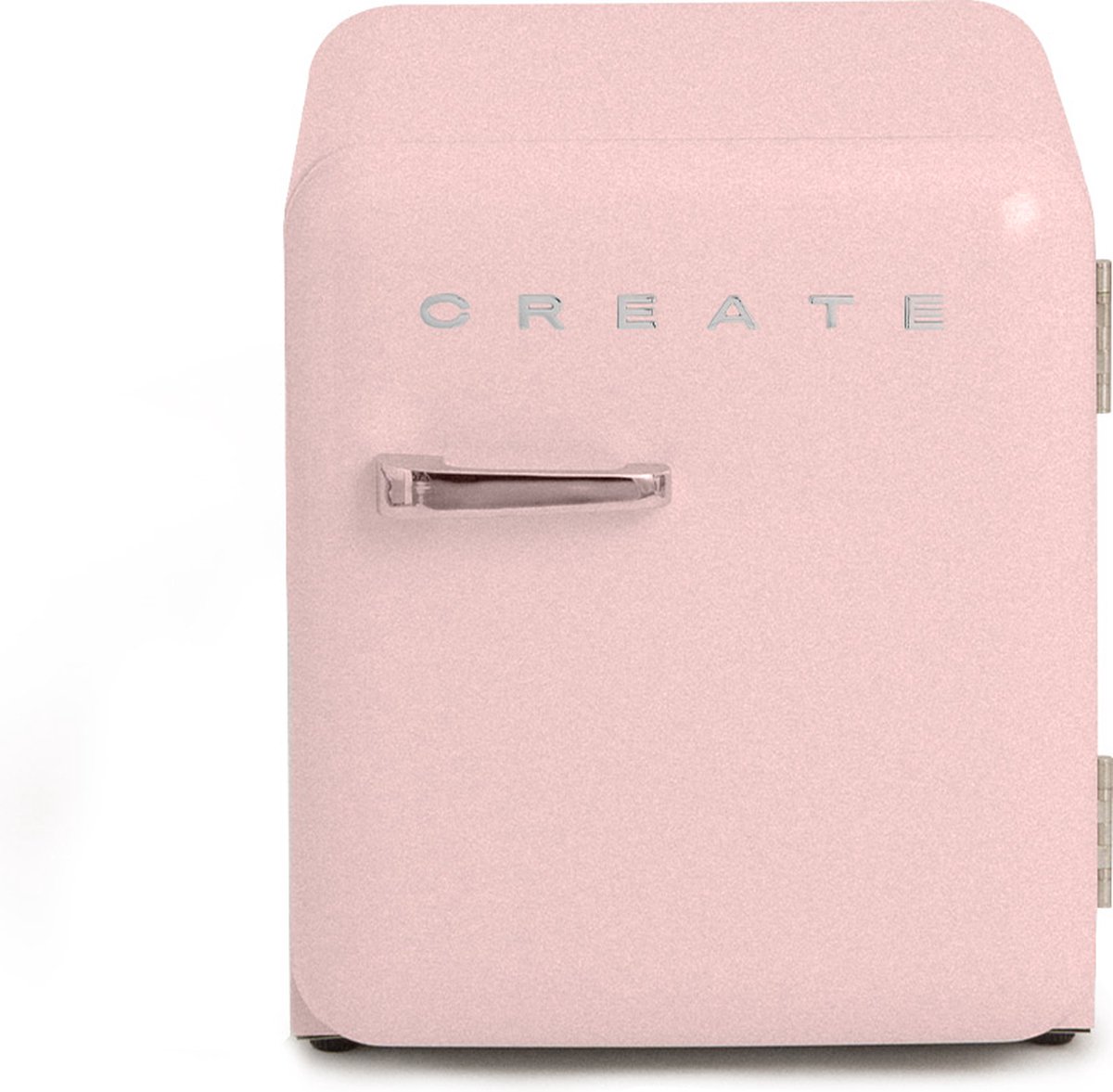 Create RETRO FRIDGE 48L SILVER Koelkast Pastel roze