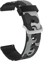 Siliconen bandje - geschikt voor Amazfit GTS / GTS 2 / GTS 2E / GTS 2 Mini / GTS 3 / GTS 4 / GTS 4 Mini / Bip / Bip U / Bip Lite / GTR 42 mm / Pop / Pop Pro - camouflage grijs