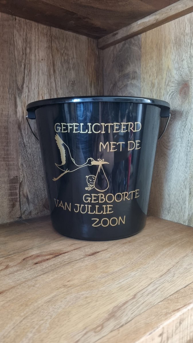 Goedkoopste Cadeau Emmer Gefeliciteerd met de geboorte van jullie zoon