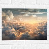Muursticker - Wolken - Lucht - 40x30 cm Foto op Muursticker