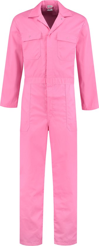 Overall polyester/katoen roze maat 56